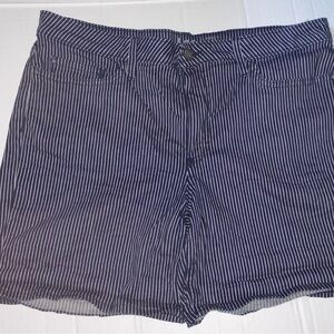 Lee Railroad Stripe Stretch 5 Pocket Denim Shorts 16M